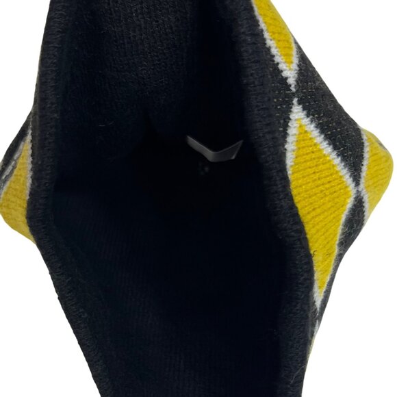 Highmark Pittsburgh Pirates Argyle Beanie Hat Black Yellow Fanwear - Picture 5 of 6